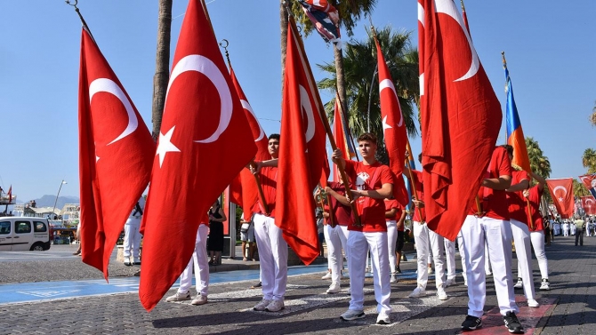 Muğla'da Büyük Zafer törenlerle kutlandı