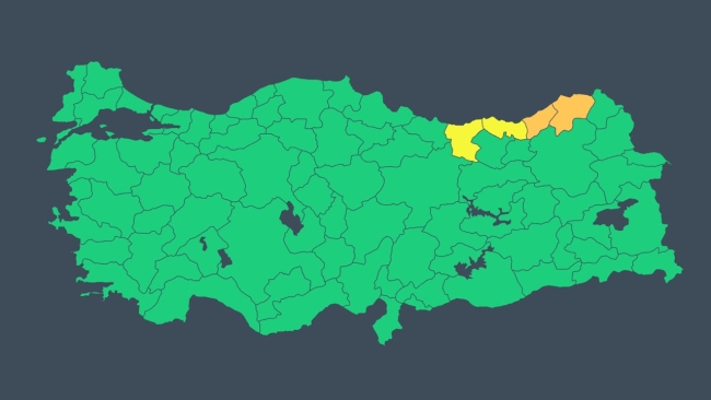 Meteoroloji uyardı: Doğu Karadeniz'de kuvvetli yağış bekleniyor