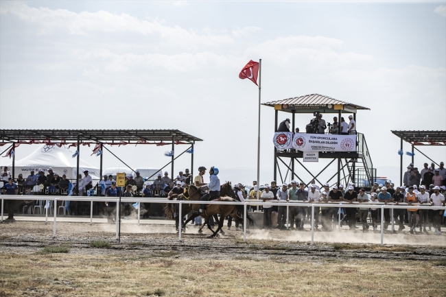 Erzurum'da rahvan atları yarıştı