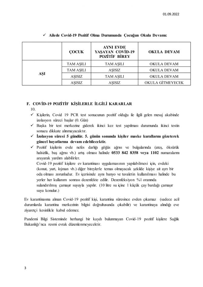 Bulaşıcı Hastalıklar Üst Kurulu kararları açıklandı