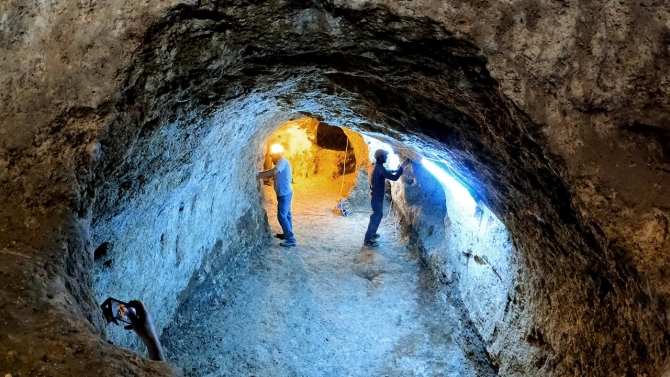 Konya'da keşfedilen antik yer altı şehrinde yeni galeriler bulundu