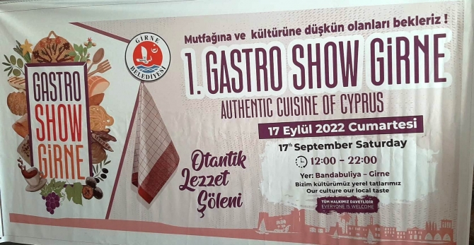 Girne Belediyesi 1. Gastro Show etkinliği cumartesi günü yapılıyor