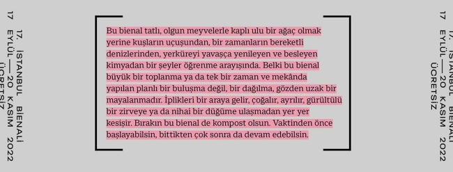 17. İstanbul Bienali eserden çok sürece odaklanıyor