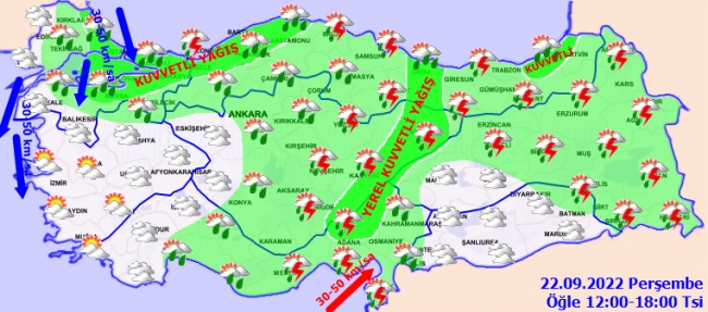 Meteoroloji'den 'sarı' uyarı: Kuvvetli yağışa dikkat