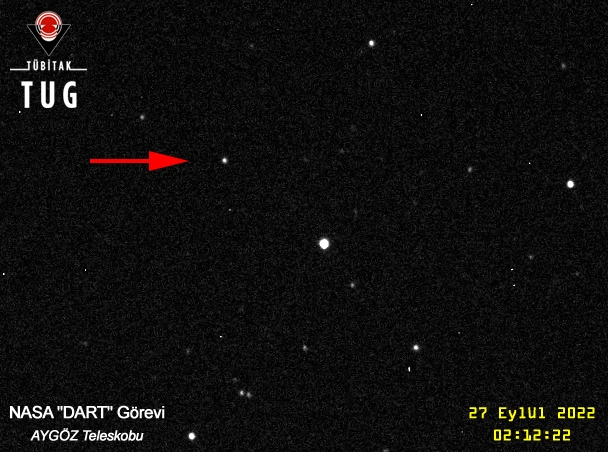 DART uzay aracı ile göktaşının çarpışması Antalya'dan görüntülendi
