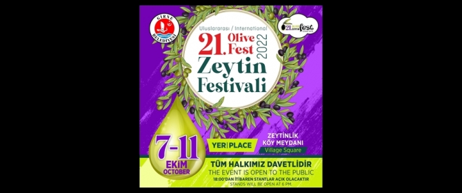 21. Uluslararası Zeytin Festivali 7 Ekim’de başlıyor