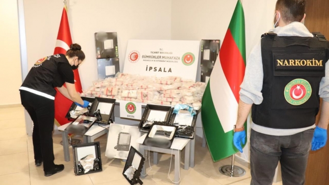 İpsala Gümrük Kapısı'nda 108 kilogram eroin yakalandı