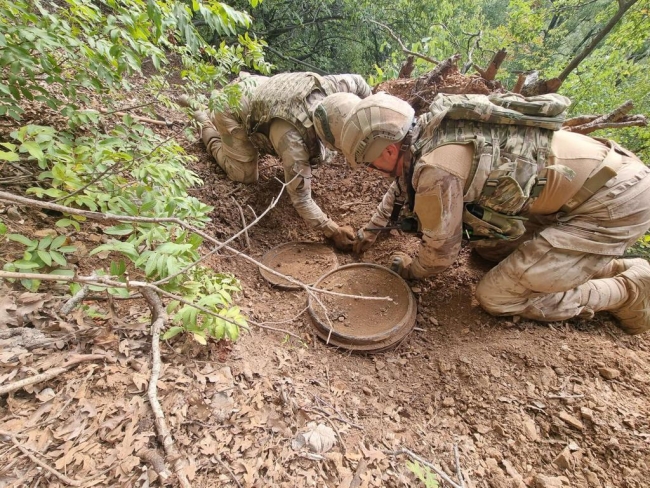 Amanoslar'da PKK'ya ait depoda çok sayıda patlayıcı madde ele geçirildi