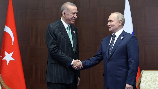 Cumhurbaşkanı Erdoğan, Putin ile bir araya geldi