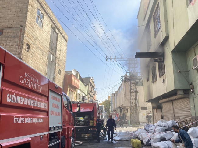 Gaziantep'te iplik atölyesinde yangın