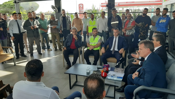 Girne-Alsancak çift şerit yolu ikinci etabının tamamlanması projesine start verildi