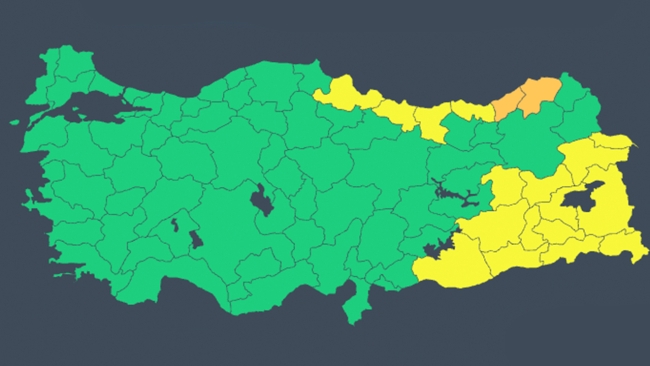 Meteoroloji'den 19 ile 'renk kodlu' uyarı: Sıcaklık düşüyor, kar geliyor