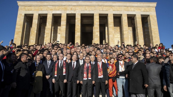 Galatasaray Kulübü'nden Anıtkabir'e ziyaret