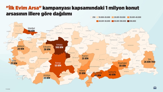 Sosyal konutta ilk temel 17 ilde atıldı