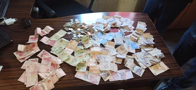 Mardin'de 6 dilencinin üzerinden 4 bin 295 lira çıktı