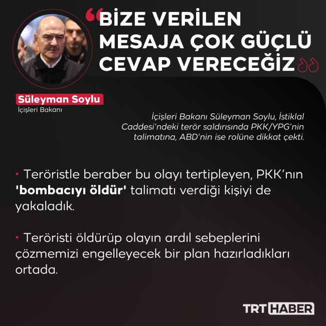 Bakan Soylu: Yakalamasaydık bombacı Yunanistan’a kaçırılacaktı