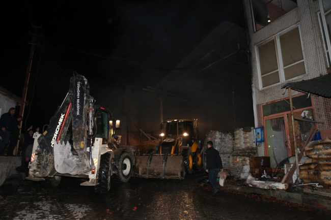 Tokat'ta yangın: İş yeri büyük hasar gördü