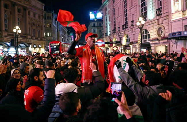 Fas'ın yarı finale yükselmesi coşkuyla kutlandı