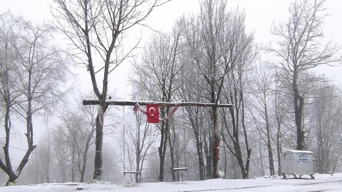 Kartepe'de kar yağışı etkisini artırdı