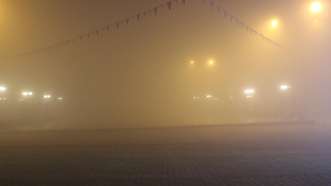 Hatay'da yoğun sis: Göz gözü görmedi