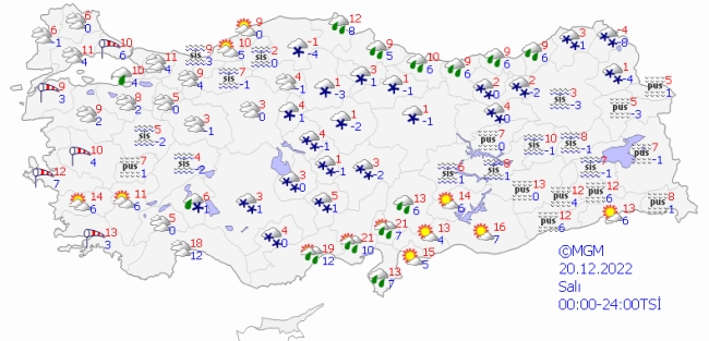 15 il için "sarı" uyarı: Kar ve fırtınaya dikkat