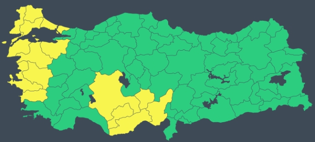 15 il için "sarı" uyarı: Kar ve fırtınaya dikkat