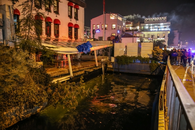 Bebek'te balkonu çöken restoranda çalışmalar tamamlandı