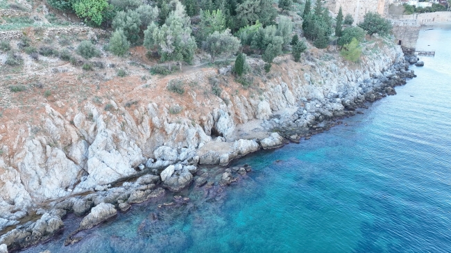 Alanya Kalesi'ndeki gizli geçitte 60 metreye kadar ilerlendi