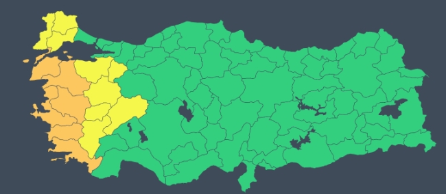 Meteoroloji'den 15 kente "turuncu" ve "sarı" uyarı: Kuvvetli yağış ve fırtına geliyor