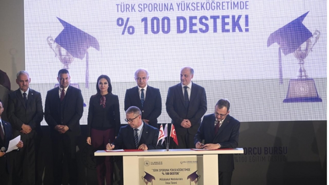 Türkiye ile KKTC arasında 'Türk Sporuna Yükseköğretimde Yüzde Yüz Destek' mutabakatı