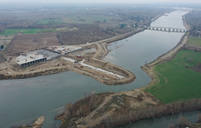 Meriç Nehri'nden elektrik üretilecek projede sona doğru