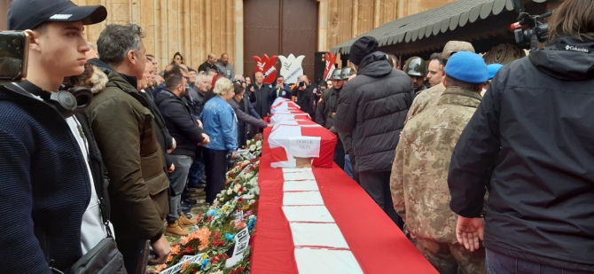 KKTC, Adıyaman’da hayatını kaybeden evlatlarını son yolculuklarına uğurluyor