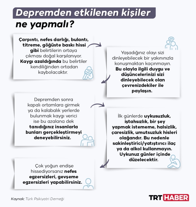 Depremin ardından hangi psikolojik etkiler görülebilir?