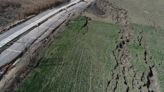 Adıyaman'da depremin hasarı havadan görüntülendi