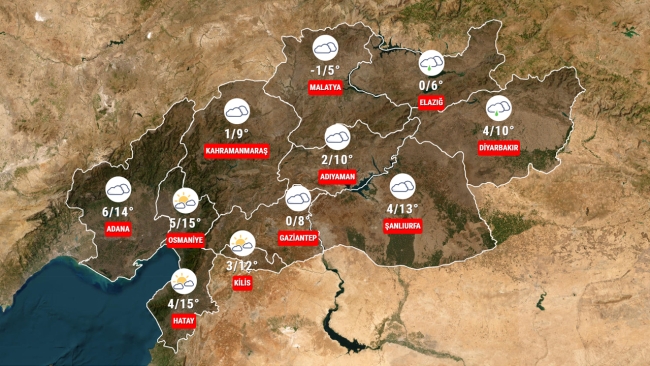 Deprem bölgesinde hava durumu