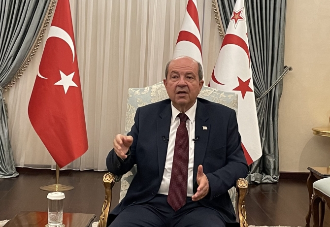 Cumhurbaşkanı Tatar, Maraş açılımının 3. yıl dönümünde AA’ya konuştu: “Maraş gibi tarihi bir yeri 46 yıl sonra açmak KKTC’nin egemenlik zeminini güçlendirmiştir”