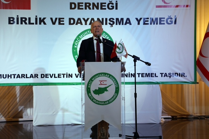 Cumhurbaşkanı Tatar, Töre ve Üstel, Muhtarlar Derneği Dayanışma Yemeği’ne katıldı