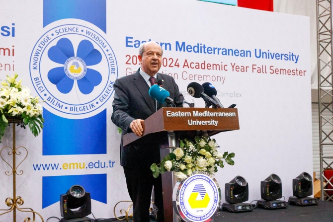 Tatar, Doğu Akdeniz Üniversitesi Mezuniyet Törenine katıldı