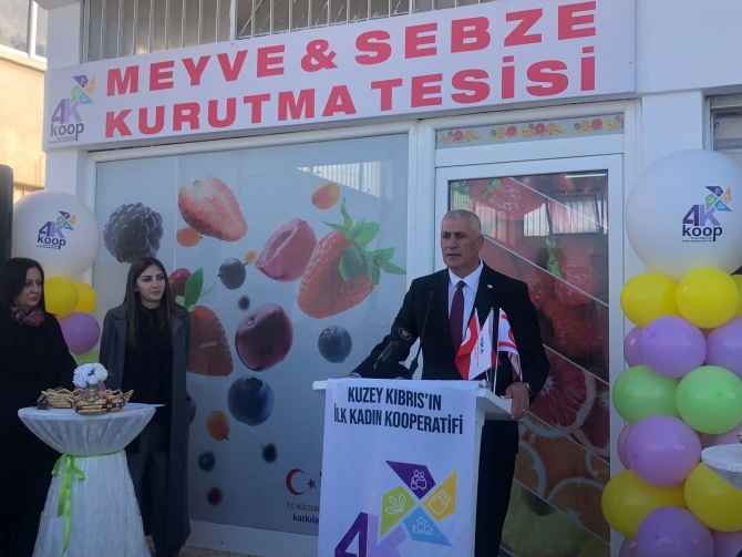 ‘Meyve ve Sebze Kurutma Tesisi’ törenle açıldı