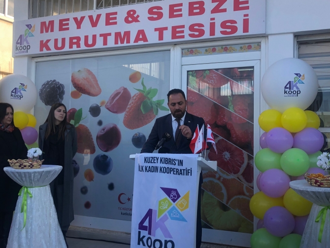 ‘Meyve ve Sebze Kurutma Tesisi’ törenle açıldı