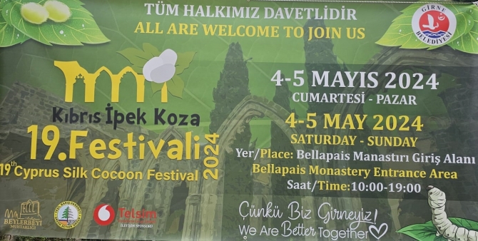 19’uncu Kıbrıs İpek Koza Festivali 4-5 Mayıs tarihlerinde yapılacak