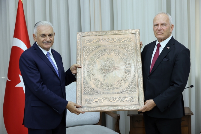 Meclis Başkanı Töre, Binali Yıldırım’ı kabul etti