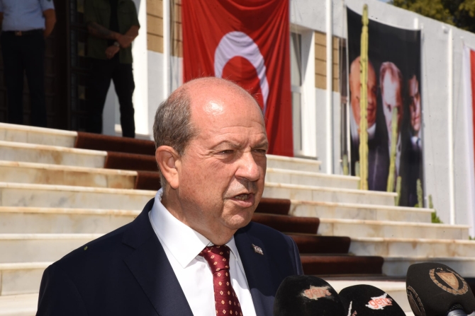 Tatar: “Kıbrıs konusunda yeni süreç mutlak surette Kıbrıs Türk halkının egemen eşitliğinin ve eşit uluslararası statüsünün teyidiyle başlayabilir”