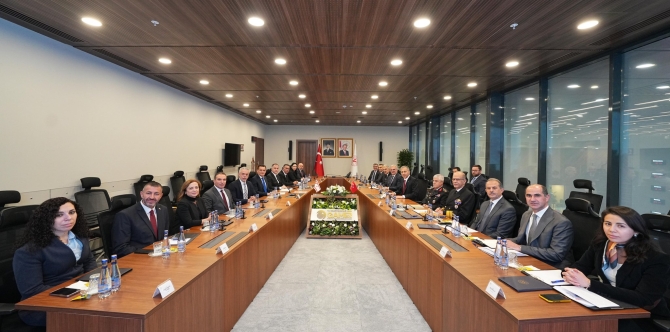 İçişleri Bakanı Oğuz, TC İçişleri Bakanı Yerlikaya ile bir araya geldi