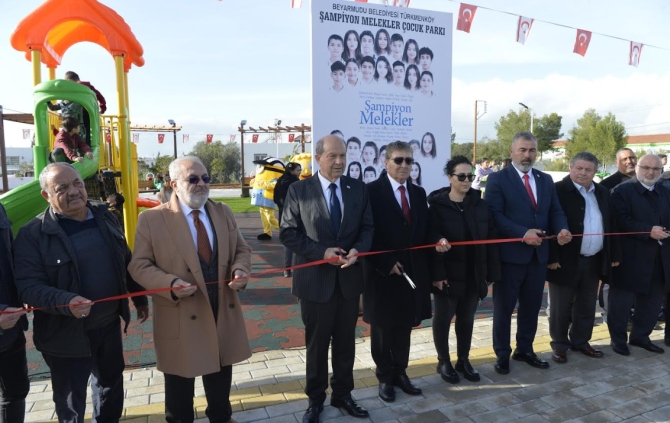 “Türkmenköy Şampiyon Melekler Çocuk Parkı ve Dinlenme Alanı” hizmete açıldı